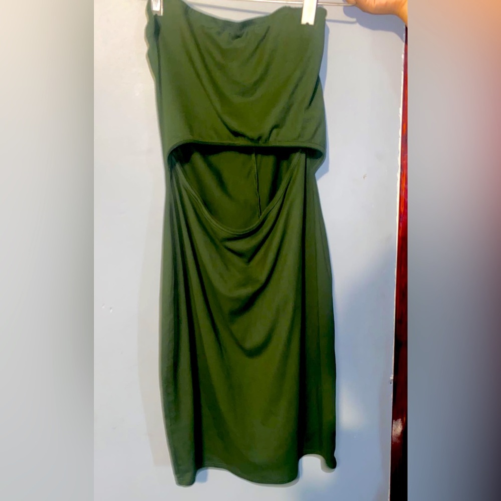 Dark green open front